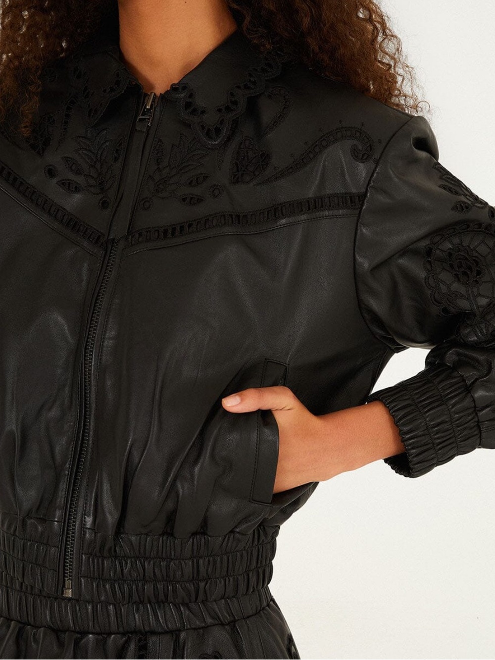 Farm Rio
Black Richelieu Heart Leather Jacket - Picture 3 of 16